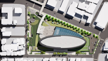 なら100年会館外構改修計画配置図