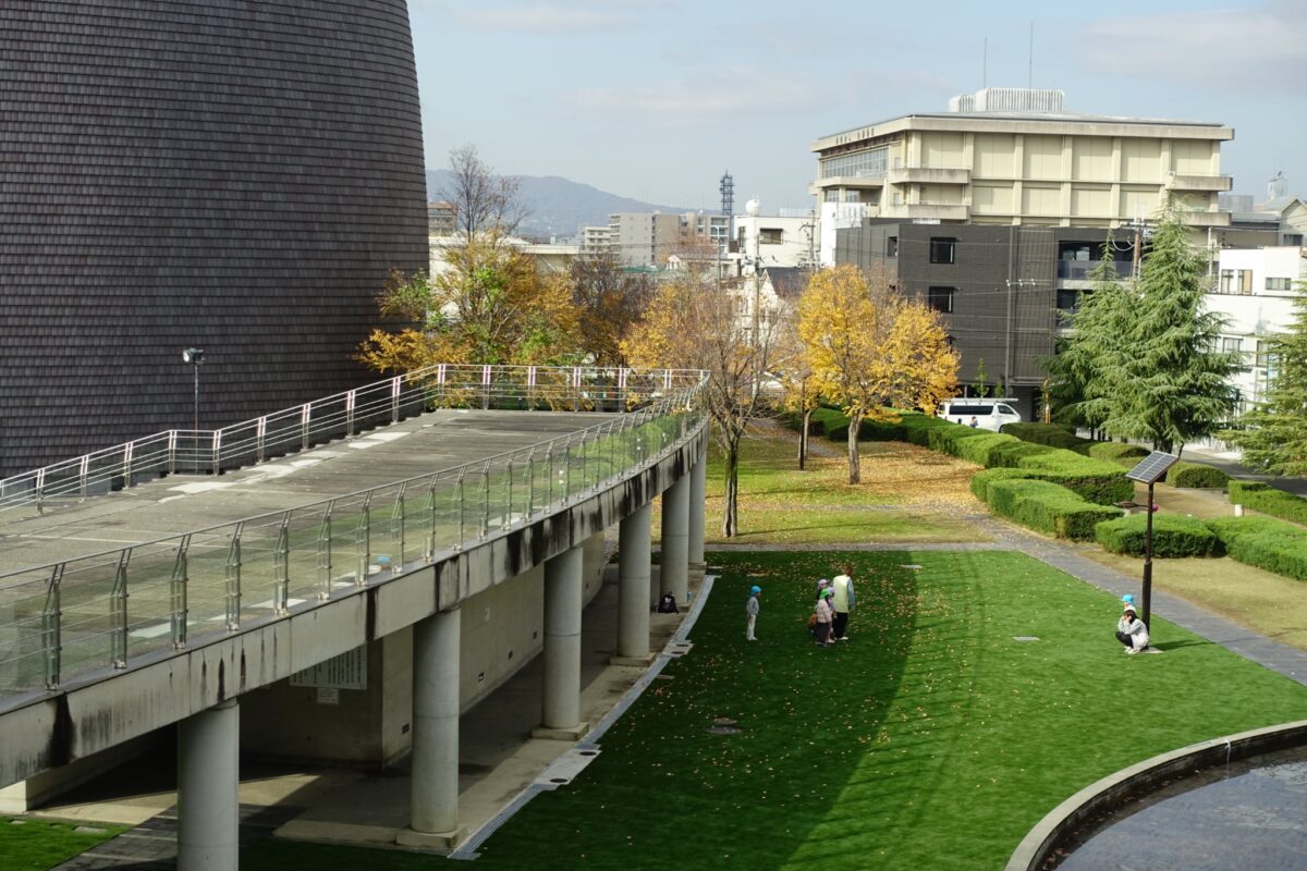 なら100年会館外構改修 敷地北側の様子